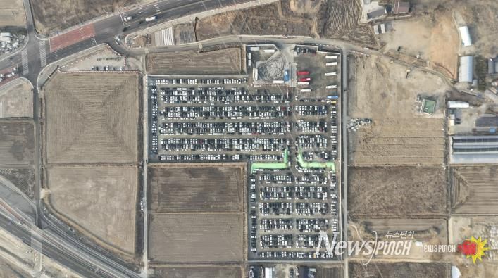 '용인반도체클러스터 일반산업단지' 근로자들의 차량을 수용하는 독성리 1250일원 거점 주차장