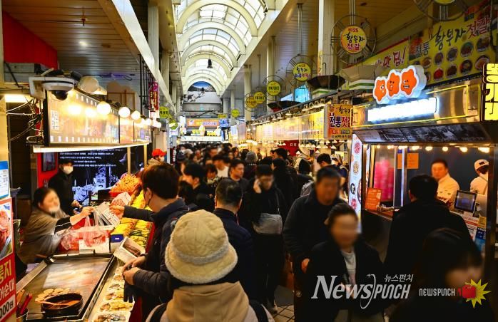 속초관광수산시장 전경(26년 2월 15일)