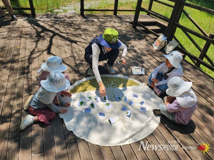 지난해 금산군 숲·목공체험 모습