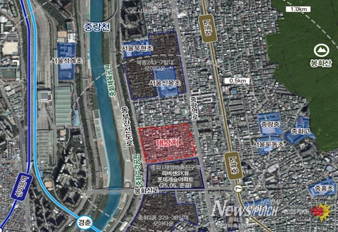 위치도 (중화2동 309-39일대)