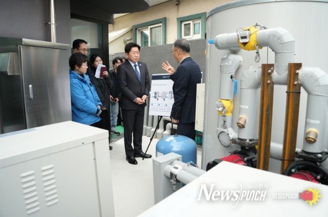 히트펌프 현장방문 및 전기화 계획 발표