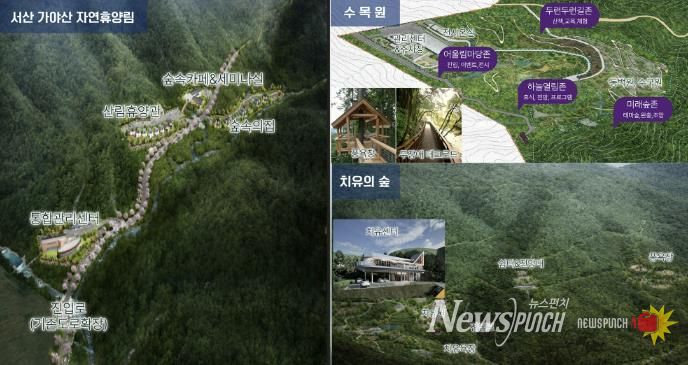 (가칭)가야산 산림복지단지 조성사업 조감도