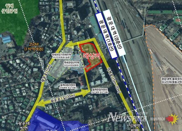 위치도 (노원구 월계동 411-53번지 일대)