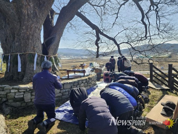 홍성군 갈산면 신촌리, 주민화합 당산제 개최