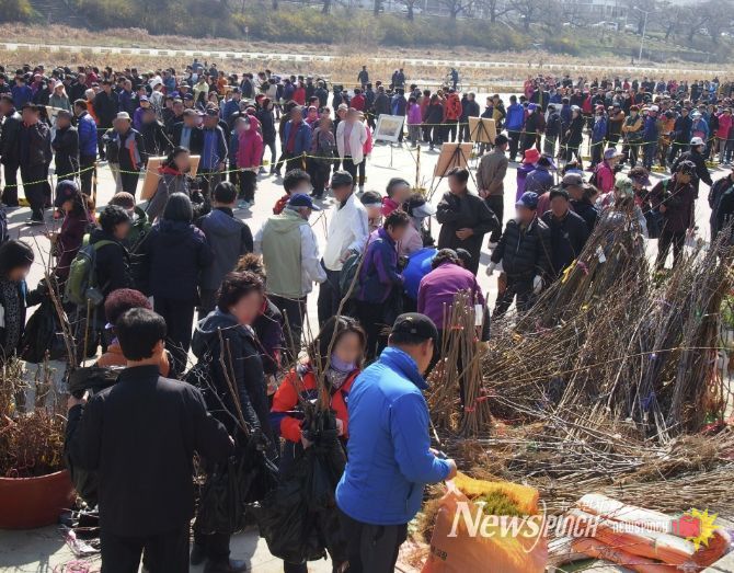 청주시, 식목일 기념 나무 나누어주기 행사 개최