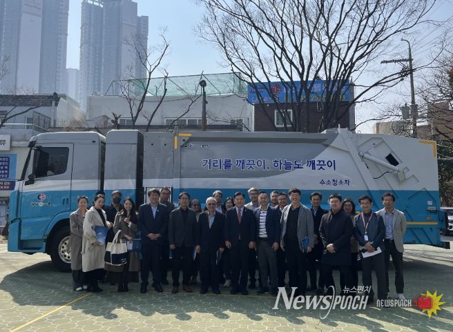 대만 타이난시 교통국 방문단, 수소 청소차 도입 선진사례 현장 방문 실시