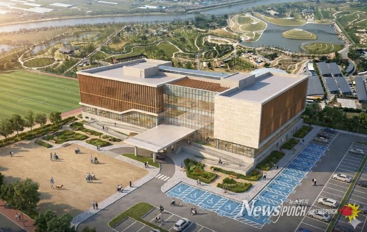 연향들에 들어설 예정인 배드민턴 전용구장 조감도