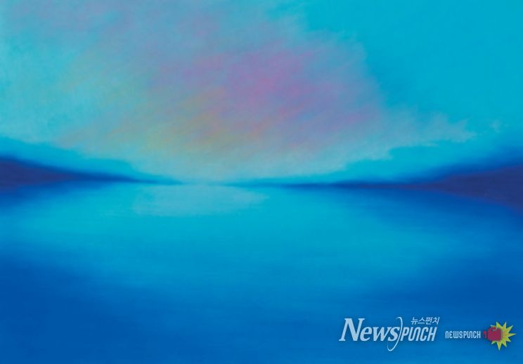 조선아 작 조용한 움직임 65×91cm 한지에 채색 2025