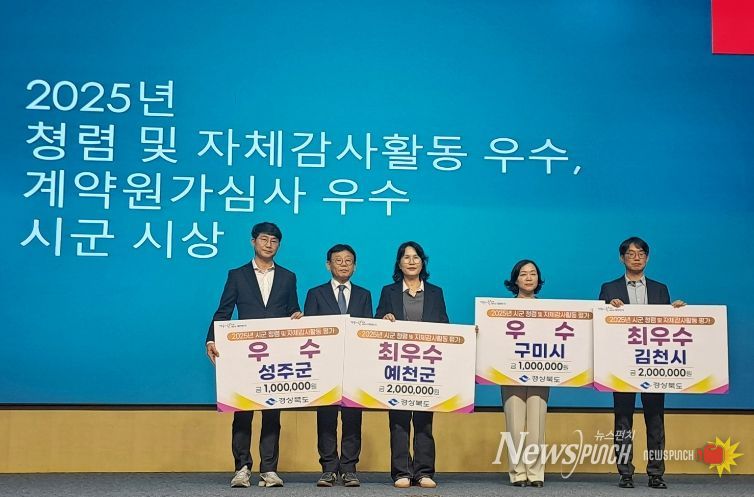 예천군, 경북도 청렴·감사 평가 ‘군부 1위’