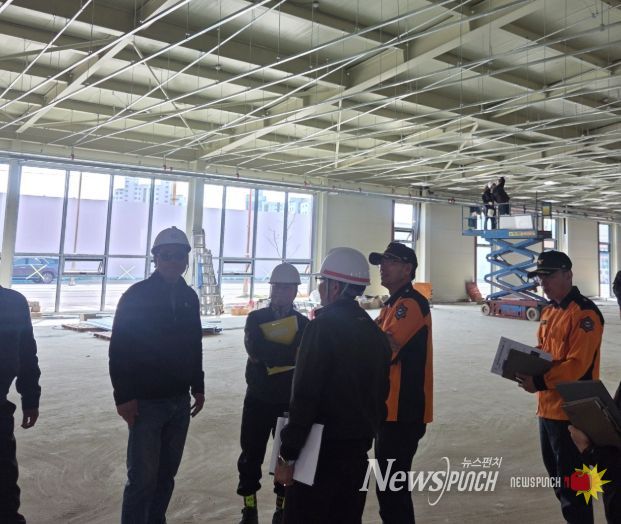 해남소방서, 봄철 화재예방 위한 공사장 현장지도 점검