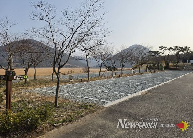 굴전 여가 캠핑장 전경(여수시 돌산읍 돌산로 3017-15)