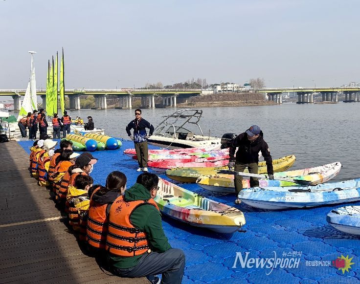 가족 요트교실 수업 현장
