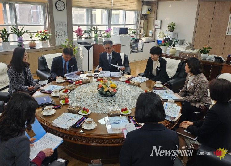 신임교장 부임 학교 방문