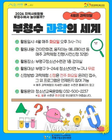 청소년수련관 4월과학의세계_포스터