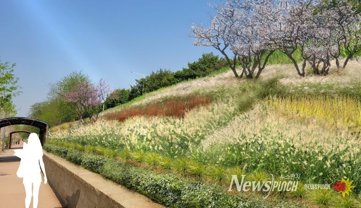 조감도_탄천 상부 제방