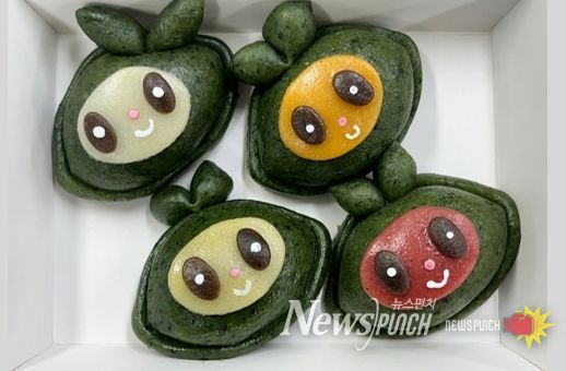 모시잎을 이용한 영광 모시몽 매운맛 개피떡