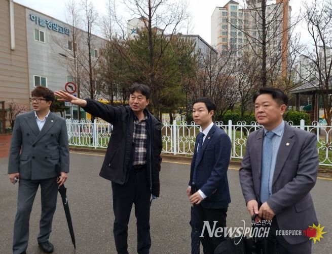 인천시 서구의회 김남원·이영철의원, 단봉중학교 현장 점검 간담회