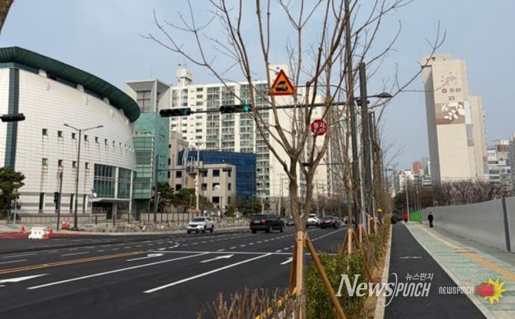 장고개 도로개통