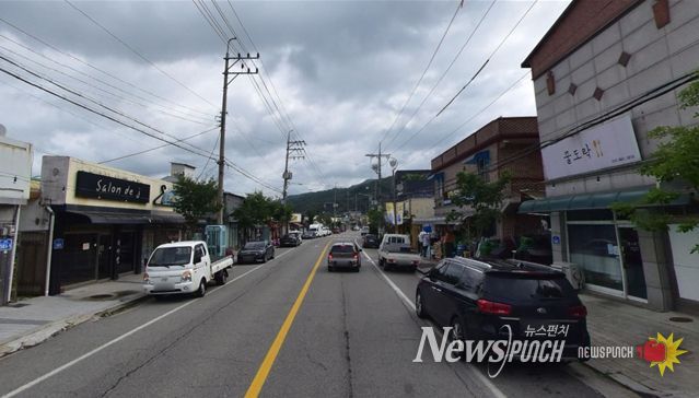 자등리시가지 전선 지중화사업 전 현황사진