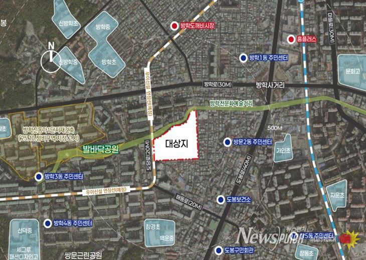 위치도(도봉구 쌍문동 26 일대)