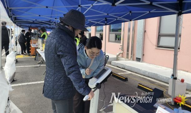 제22회 예산윤봉길전국마라톤대회 홍보부스 운영 모습